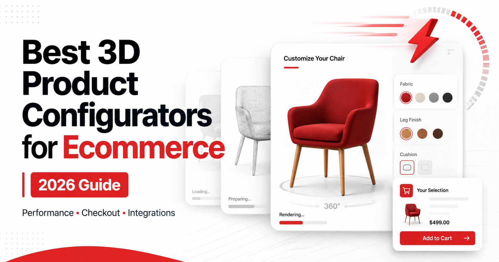 The best 3D product configurators for ecommerce in 2026, compared.